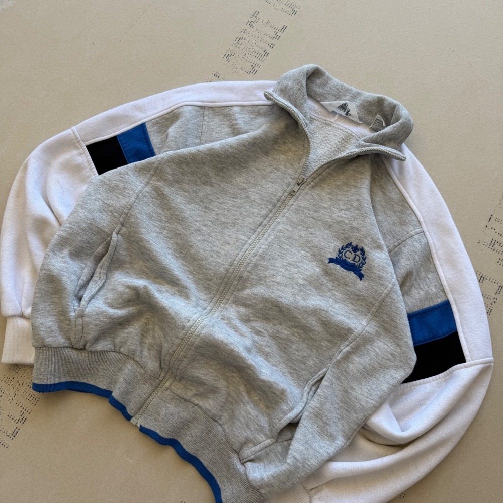 Vintage 90's Christian Dior Monsieur Zip‎ Up Sweatshirt
